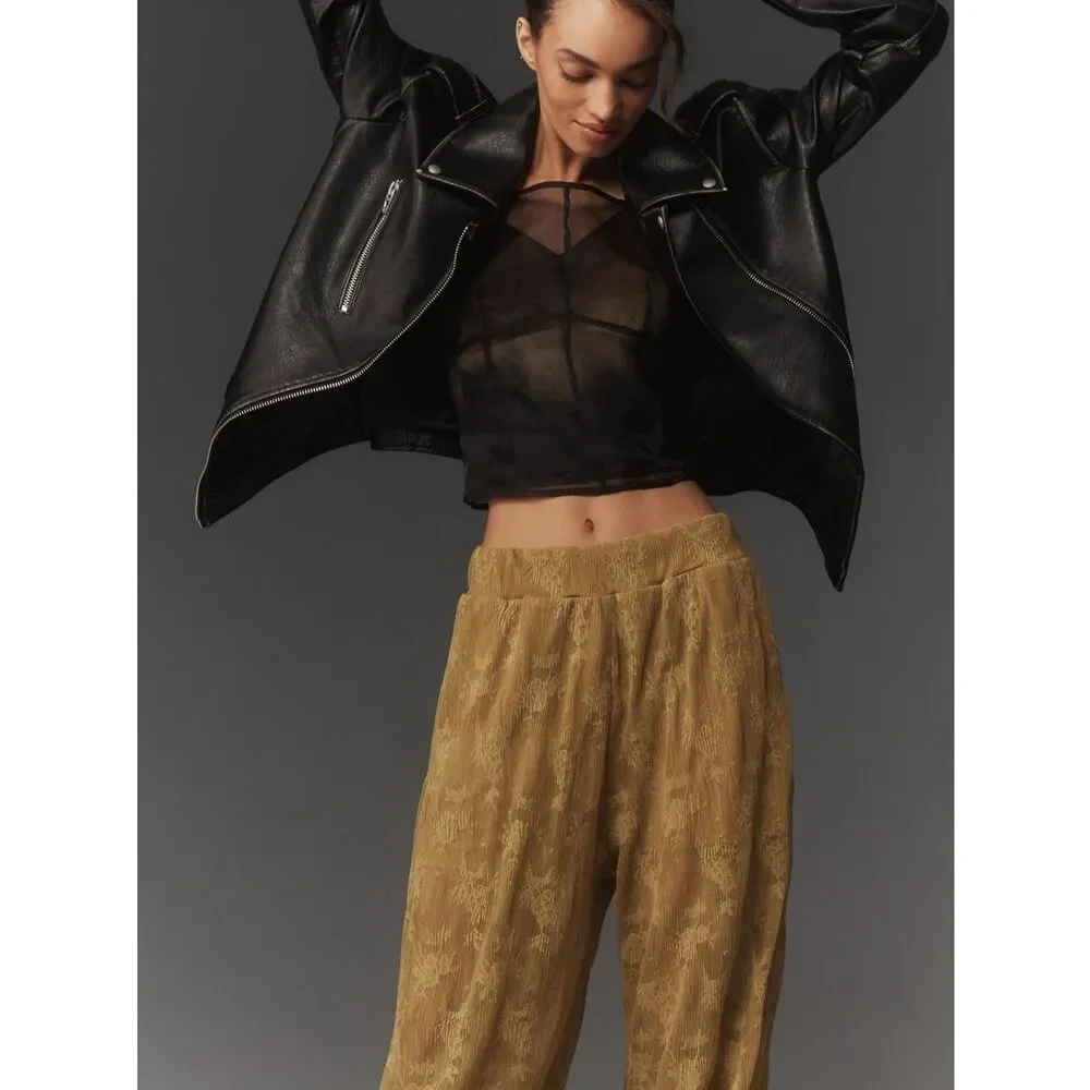 Maeve Sheer Lace Balloon Pants